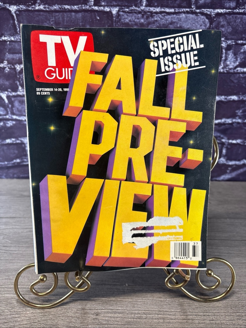 Vintage September 1991 TV Guide Special Issue “Fall Preview" Magazine
